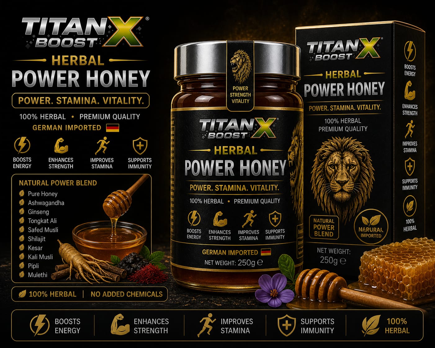 Herbal Power Honey